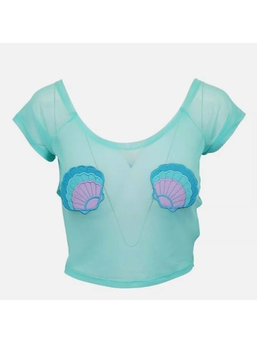 Iron  fist mermaid for life mesh top